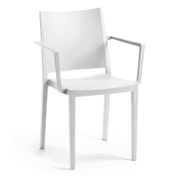 Stoel | Kunststof | Wit | In-/Outdoor | 570x540x830(h)mm