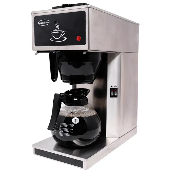 Koffiezetapparaat | RVS | Enkel | 1.8L | Warmhoudfunctie | Incl. Glazen Kan | 2.02kW (230V) | 205x405x455(h)mm