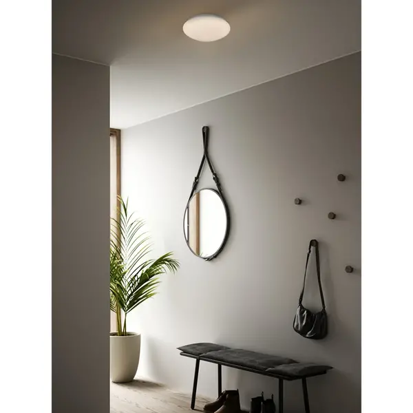 Plafondlamp | MONTONE | Wit | Incl. Lichtbron | Ø300x95(h)mm