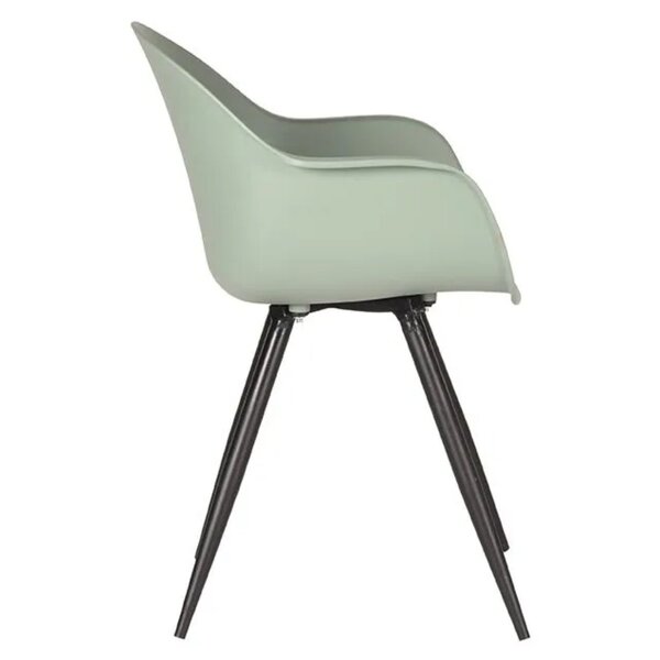 Stoel | Kunststof/Metaal | Forest | Zwarte Poten | In-/Outdoor | 580x540x850(h)mm