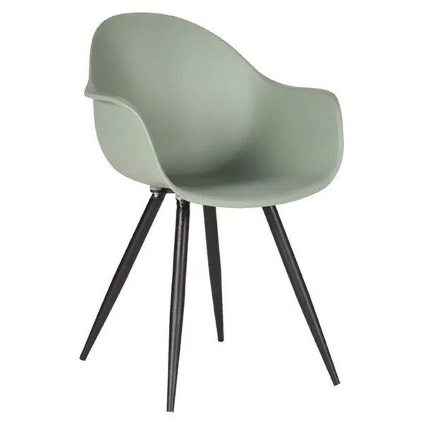 Stoel | Kunststof/Metaal | Forest | Zwarte Poten | In-/Outdoor | 580x540x850(h)mm