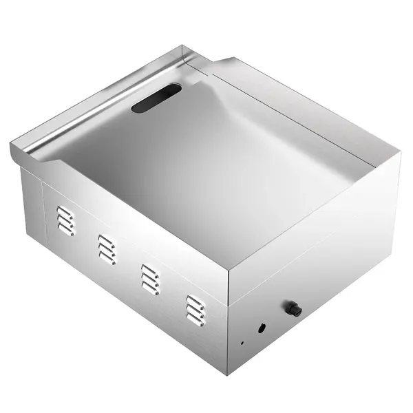 Bak-/Grillplaat | Elektrisch | Glad Oppervlak 356x380 (RVS) | 50°C/300°C | 2kW (230V) | 360x450x220(h)mm