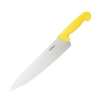 Hygiplas Koksmes | RVS | Geel (Gevogelte) | Lengte 380mm