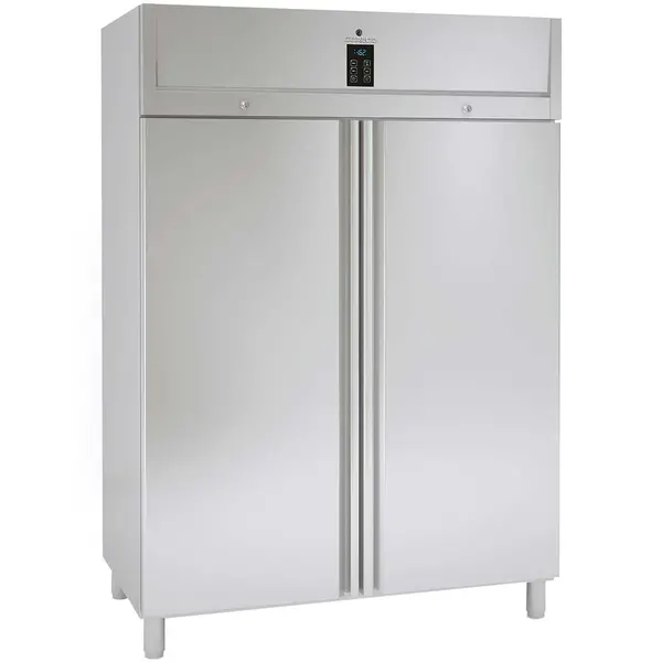 Vrieskast | 1404L (2/1 GN) | RVS | -15°C/-20°C | Geforceerd | Draaideuren | Temperatuur-/Deuralarm | 1395x860x2110/2175(h)mm
