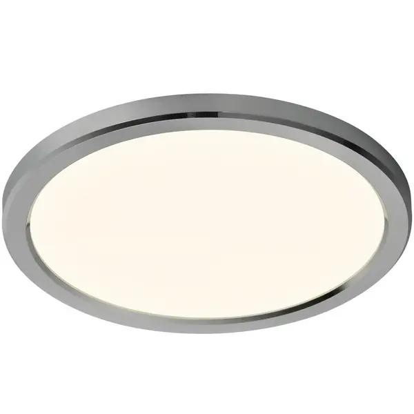 Plafondlamp | OJA | Chroom | Incl. Lichtbron (Dimbaar) | Ø244x25(h)mm