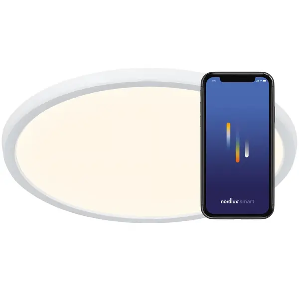 Plafondlamp | OJA | Wit | Incl. Lichtbron (Dimbaar) (App) | Ø600x32(h)mm