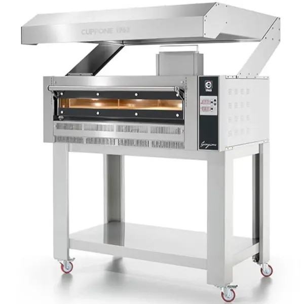 Pizzaoven | GIORGIONE | Gas | 4x Ø35cm | ≤450°C | 15kW/0.15kW (230V) | Stapelbaar | 1230x1120x810(h)mm