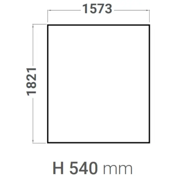 Afzuigkap | Cuppone GR935/1D | Zonder Motor | 1573x1821x540(h)mm