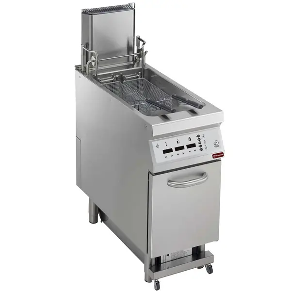 Friteuse | MAXIMA 900 | Elektrisch | 23L | 105°C/185°C | 18kW (400V) | Aftapkraan | Programmering | 400x900x850/920(h)mm