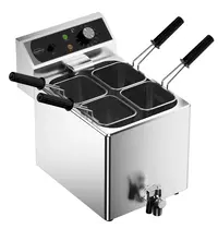 CombiSteel Pastakoker | Elektrisch | 8L | 30°C/110°C | 3.15kW (230V) | Aftapkraan | 266x470x269/364(h)mm 