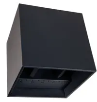 Tronix Wandlamp | Zwart | Incl. Lichtbron (Dimbaar) | 100x100x100(h)mm