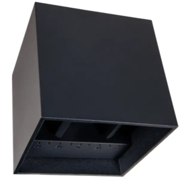 Wandlamp | Zwart | Incl. Lichtbron (Dimbaar) | 100x100x100(h)mm