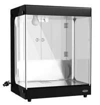 CombiSteel Nacho-Warmhoudvitrine | Zwart | Statisch | 0.19kW (230V) | 462x365x588(h)mm 