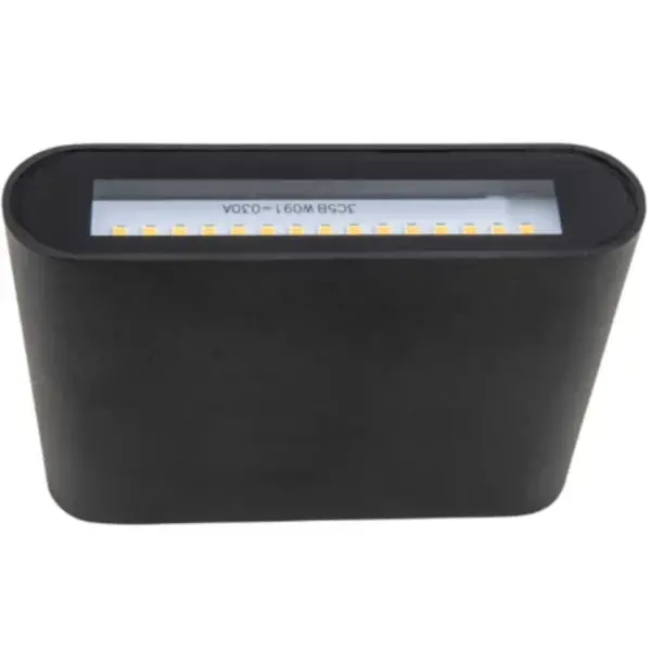 Wandlamp | Zwart | Incl. Lichtbron (Dimbaar) | 115x28x90(h)mm