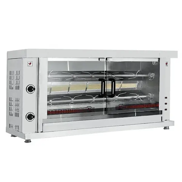 Kippengrill | 2 Spitten | Voor ca. 10 kippen | Gas | 1320x460x680(h)mm