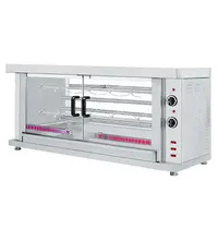 CombiSteel Kippengrill | 2 Spitten | Voor ca. 10 kippen | 400V | Elektrisch | 1320x460x660(h)mm