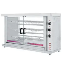 CombiSteel Kippengrill | 3 Spitten | Voor ca. 15 kippen | 400V | Elektrisch | 1320x460x855(h)mm