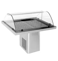 CombiSteel Viskoeltoonbank | -5°C | Plaatkoeling | Wielen | 1440x920x1180(h)mm