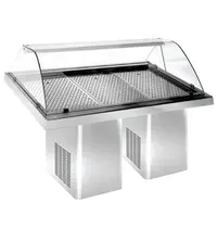 CombiSteel Viskoeltoonbank | -5°C | Plaatkoeling | Wielen | 1880x920x1180(h)mm 