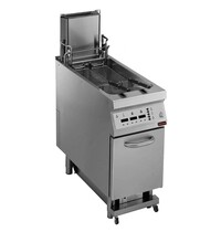 Diamond Automatische Friteuse | SHOWROOMMODEL | Gas | 23L | 120°C/190°C | 26kW (230V) | Aftapkraan | Auto-Mandlift | 400x900x850/920(h)mm