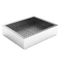 CombiSteel Crushed Ice Bak | RVS | Opbouw (Recht) | 2x 1/1 GN | Open | Afvoeraansluiting | 722x590x170(h)mm