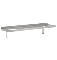 CombiSteel Wandschap | RVS | 1 Niveau | Zware Belasting | Diepte 400 | Hoogte 320 | Breedte 600-2000 | Incl. Wandsteunen