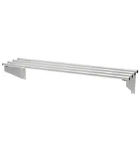 CombiSteel Wandrek | RVS | 1 Niveau | Diepte 300 | Hoogte 225 | Breedte 600-1800 | Incl. Wandsteunen 