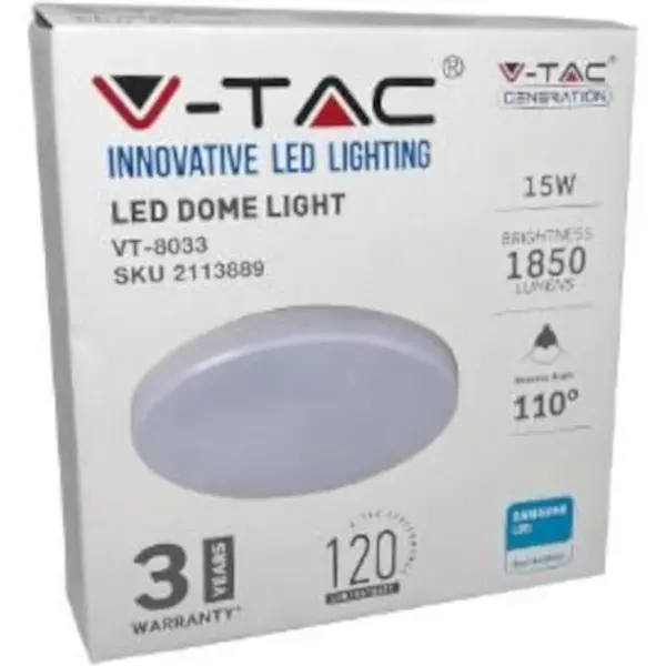 Plafondlamp | Wit | Incl. Lichtbron | Ø200x47.5(h)mm