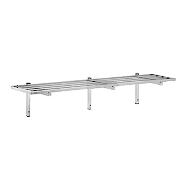 Wandrek | RVS | 1 Niveau | Diepte 300 | Breedte 1000-2000 | Incl. Wandsteunen