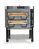 MORA Pizzaoven | Elektrisch | 4+4x Ø40cm | ≤400°C | 19.8kW (400V) | Incl. Onderstel (Wielen) + Afzuigkap | 1250x1100x1740(h)mm 