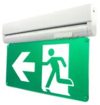 Profolux Noodverlichting | Groen/Wit | Incl. Lichtbron | 348x232x42(h)mm
