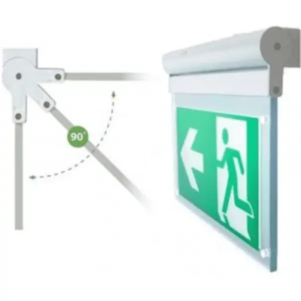 Noodverlichting | Groen/Wit | Incl. Lichtbron | 348x232x42(h)mm