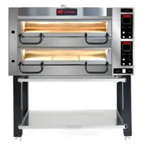 MORA Pizzaoven | Elektrisch | 6+6x Ø30cm | ≤400°C | 14.6kW (400V) | Incl. Onderstel (Wielen) + Afzuigkap | 1380x1000x1740(h)mm