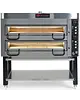 MORA Pizzaoven | Elektrisch | 9+9x Ø30cm | ≤400°C | 26kW (400V) | Incl. Onderstel (Wielen) + Afzuigkap | 1680x1100x1740(h)mm 