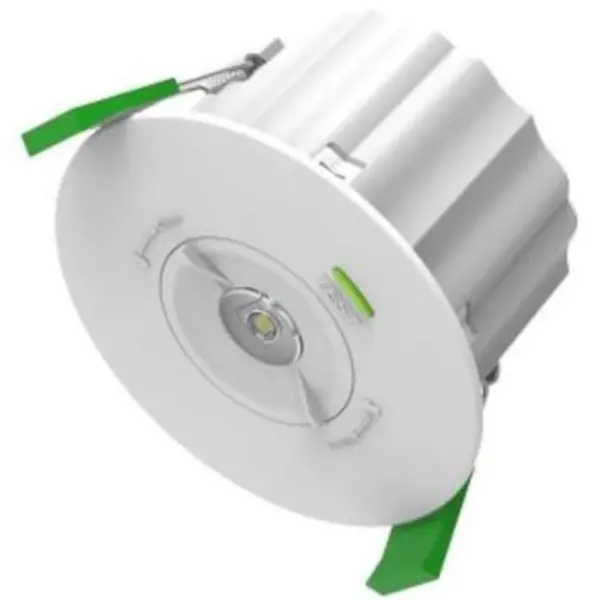 Noodverlichting | Groen/Wit | Incl. Lichtbron | Ø104x66(h)mm