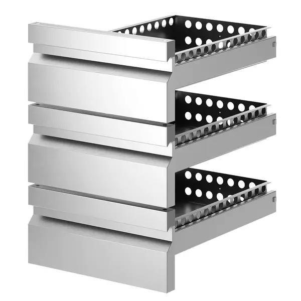 Ladenblok | PLATINUM LINE | RVS | 3 Laden | 1/1 GN