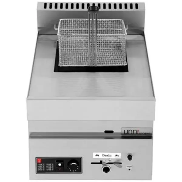 Friteuse | 650 SERIE | Gas | 8L | 90°C/190°C | 6.5kW | Aftapkraan | 400x650x350/540(h)mm