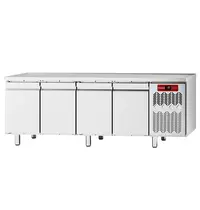 Diamond Koelwerkbank | PLATINUM LINE | Energiezuinig | 550L | 4 Deuren (1/1 GN) | -2°C/+8°C | Geforceerd | Vochtigheid Instelbaar | 2247x680x900(h)mm 