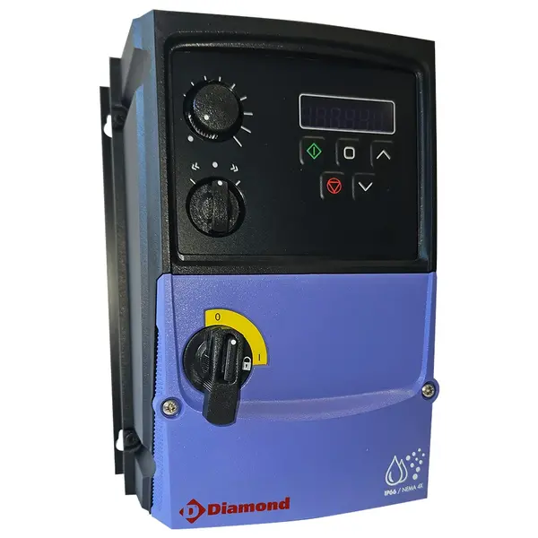 Standenregelaar | Digitaal | 0.75-1.5kW | ≤4.1A | 400V | Stof-/Waterdicht (IP66) + UV-Bestendig (NEMA 4X) | 162x161x232(h)mm
