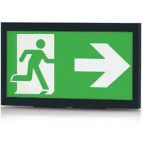 Profolux Noodverlichting | Zwart | Incl. Lichtbron | 330x190x45(h)mm