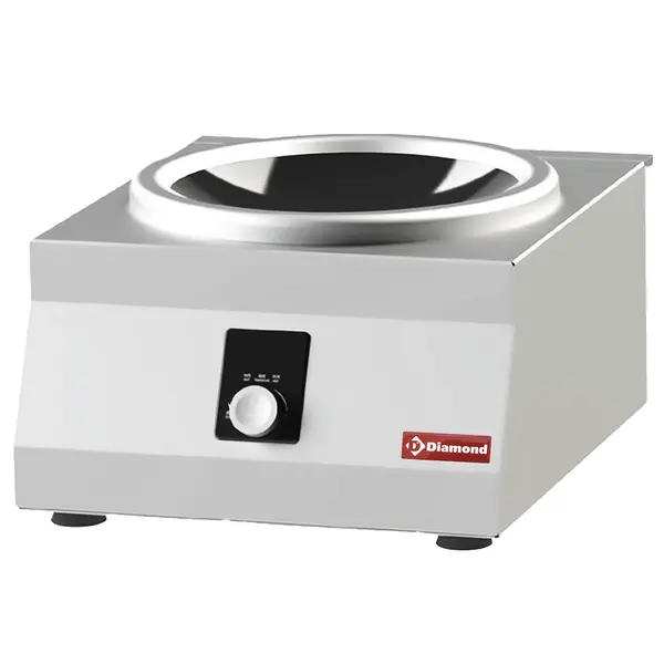Inductiewokfornuis | WOK LINE | 1 Kookpunt (Ø290) | 3.5kW (230V) | Incl. Wokpan | 400x455x238(h)mm