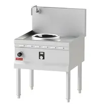 Diamond Inductiewokfornuis | WOK LINE | 1 Kookpunt (Ø300) | 5kW (400V) | Watergordijn | Open Onderstel | 700x750x750/1050(h)mm 