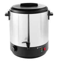 HENDI Verwarmde Drankendispenser | RVS/Zwart | 25L | 30°C/110°C | 2.5kW (230V) | Enkelwandig | 442x426x491(h)mm