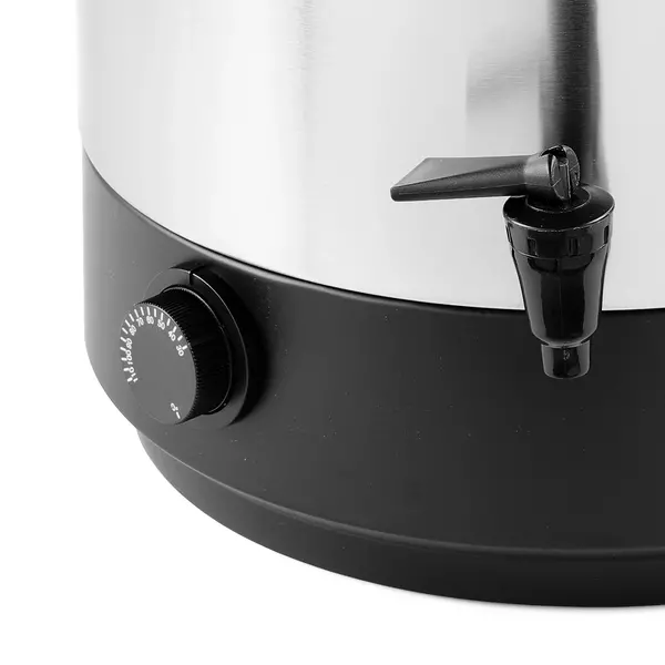 Verwarmde Drankendispenser | RVS/Zwart | 25L | 30°C/110°C | 2.5kW (230V) | Enkelwandig | 442x426x491(h)mm