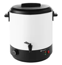 HENDI Verwarmde Drankendispenser | Wit/Zwart | 25L | 30°C/110°C | 2.5kW (230V) | Enkelwandig | 441x435x500(h)mm