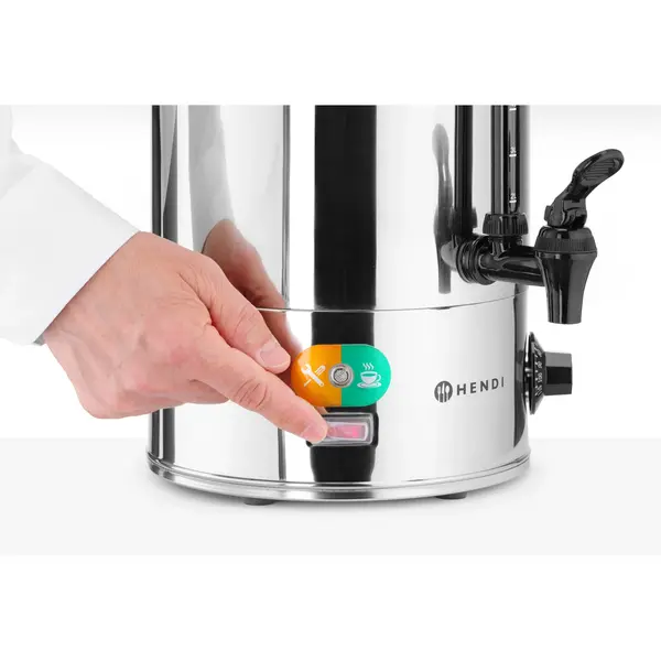 Verwarmde Drankendispenser | RVS | 9L | 30°C/110°C | 2.2kW (230V) | Enkelwandig | 370x332x472(h)mm