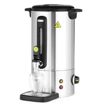 HENDI Verwarmde Drankendispenser | UNIQ (Design by Bronwasser) | RVS | 9L | 30°C/100°C | 0.95kW (230V) | Enkelwandig | Lekbak | 307x330x450(h)mm 