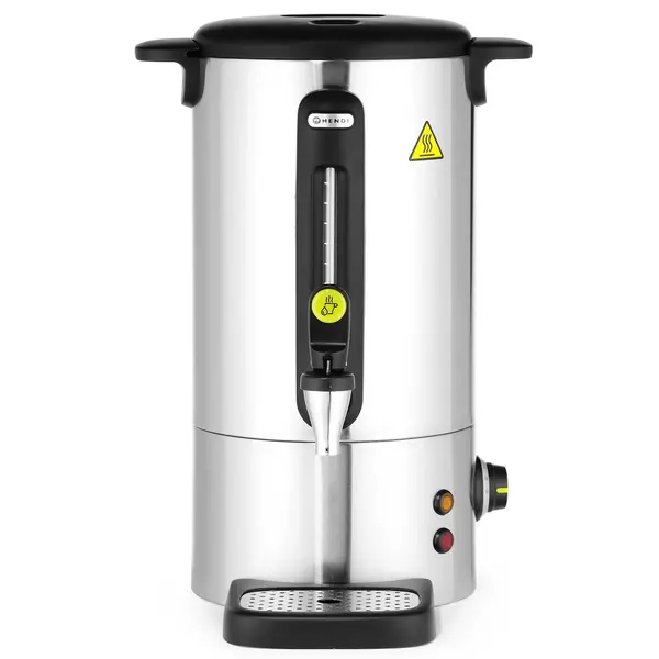 Verwarmde Drankendispenser | UNIQ (Design by Bronwasser) | RVS | 9L | 30°C/100°C | 0.95kW (230V) | Enkelwandig | Lekbak | 307x330x450(h)mm