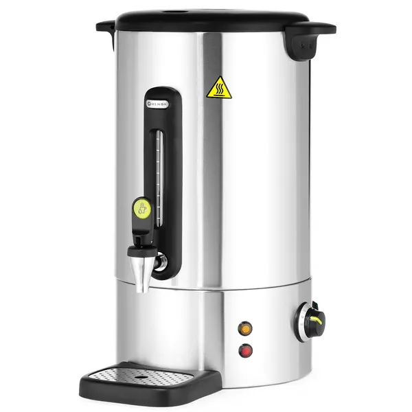 Verwarmde Drankendispenser | UNIQ (Design by Bronwasser) | RVS | 16L | 30°C/100°C | 1.65kW (230V) | Enkelwandig | Lekbak | 357x380x502(h)mm