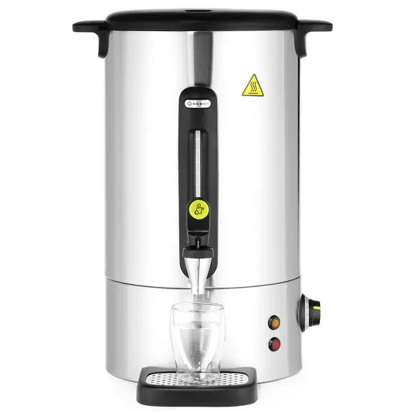 Verwarmde Drankendispenser | UNIQ (Design by Bronwasser) | RVS | 16L | 30°C/100°C | 1.65kW (230V) | Enkelwandig | Lekbak | 357x380x502(h)mm